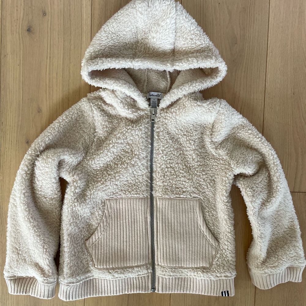 Splendid Kids Sherpa Hoodie, Size 6
